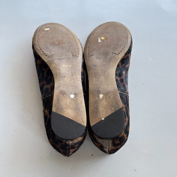 Louise Et Cie Erin Ballet Flats Slip On Animal Print Cow Fur Womens Size 7.5B - Picture 5 of 7